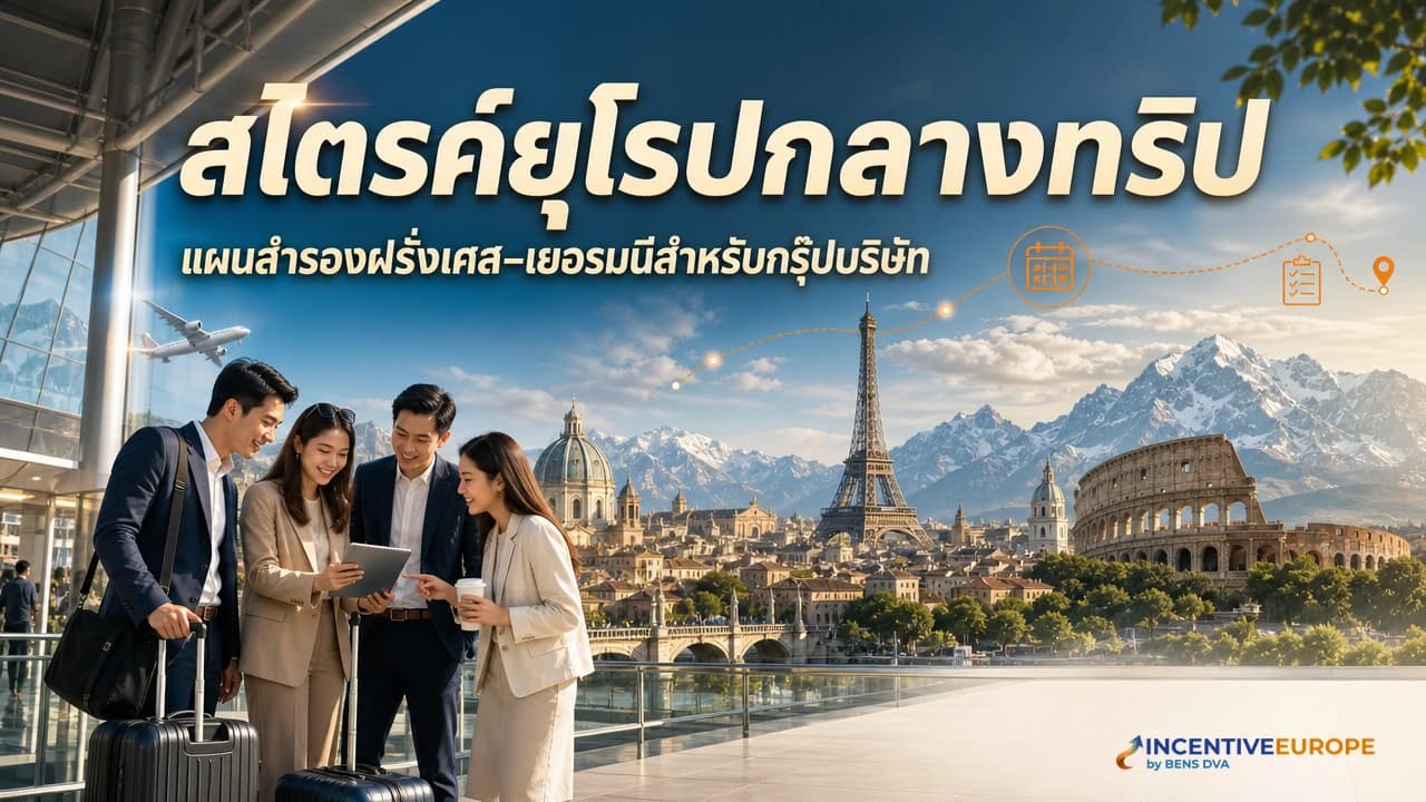 ภาพปกผู้ประสานงานอธิบายแผนสำรองเมื่อระบบขนส่งยุโรปหยุดให้บริการแก่กรุ๊ปบริษัท