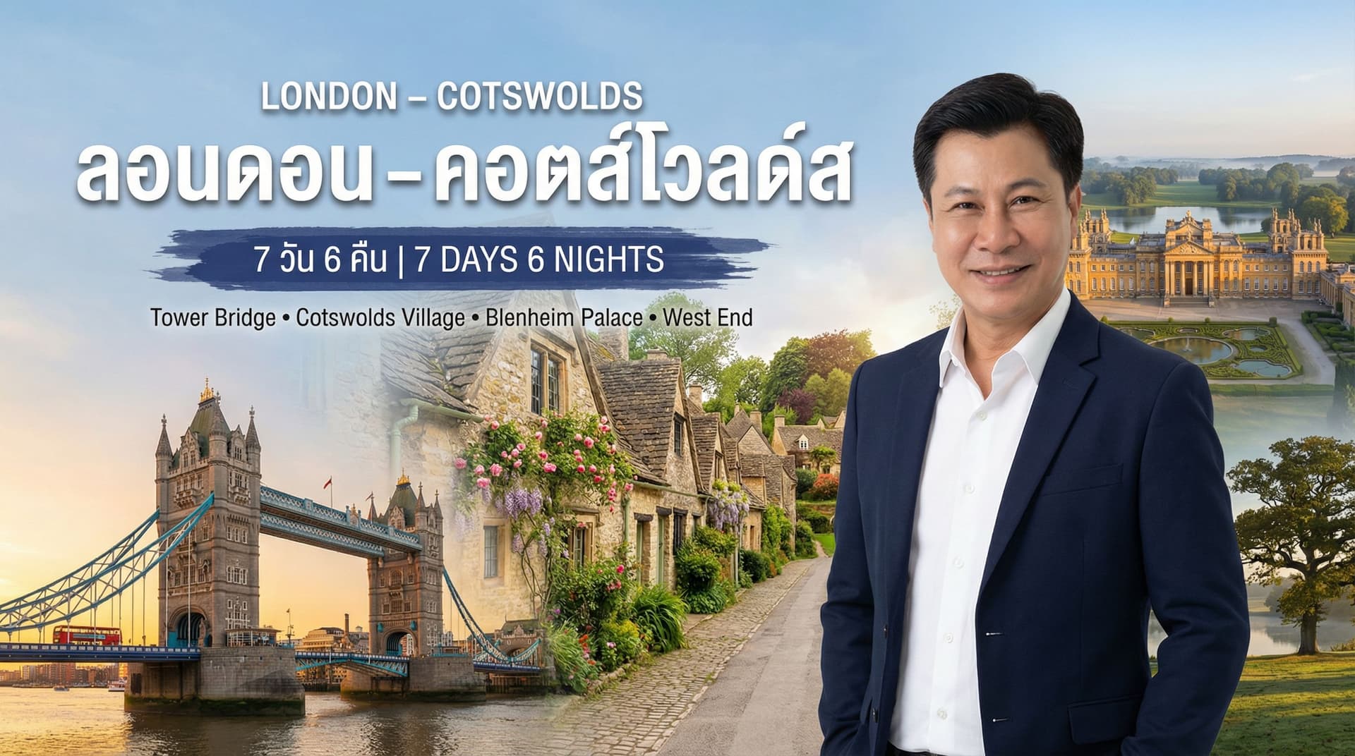 ลอนดอน คอตส์โวลด์ส 7 วัน 6 คืน | London Cotswolds 7D6N Incentive Europe